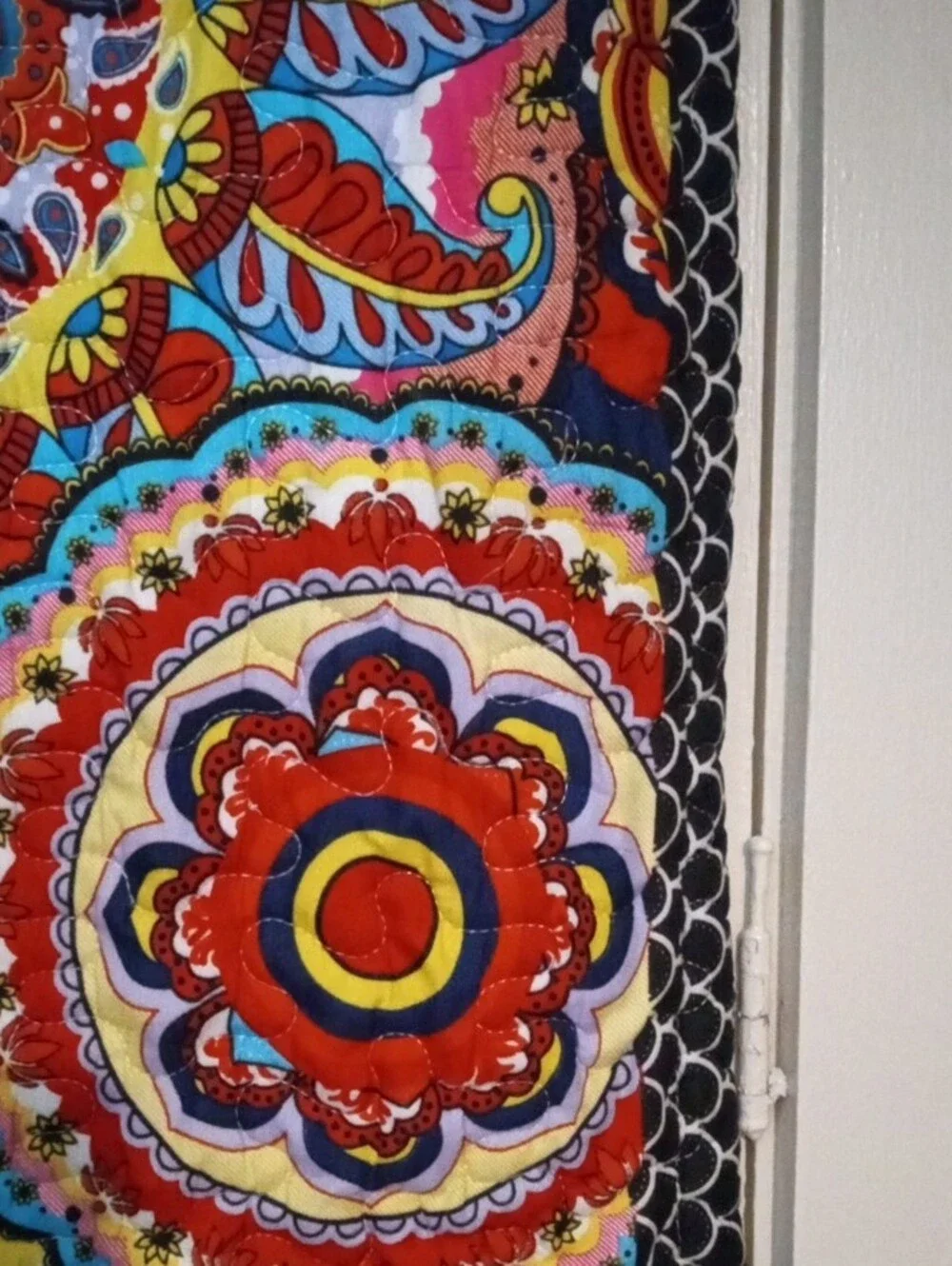 Set of Two Boho Madala & Moroccan Trellis Standar Pillowcases - Vibrant Colors